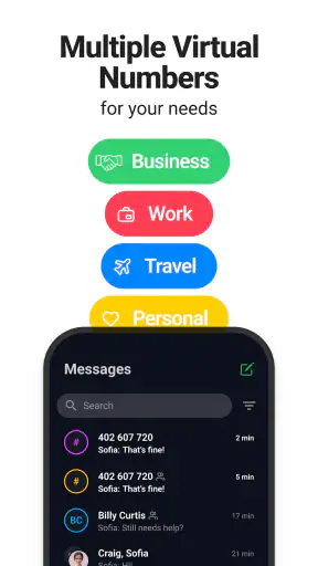 Call.com: 2nd Phone Number App screenshot