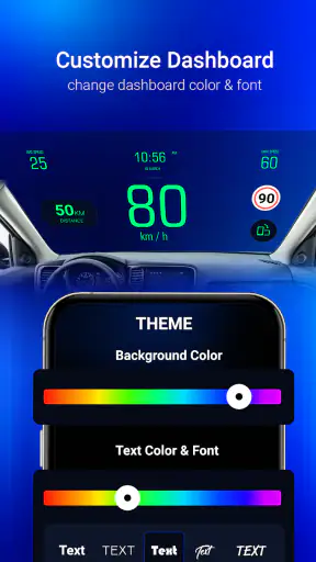 Car Dashboard Speedometer HUD screenshot
