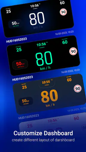 Car Dashboard Speedometer HUD screenshot