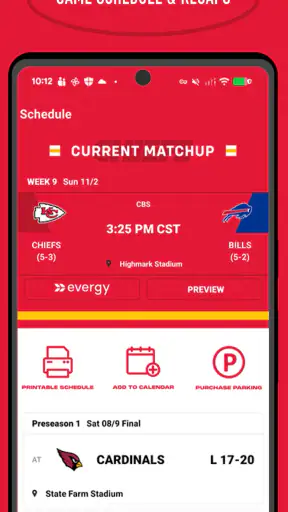 Chiefs Mobile screenshot
