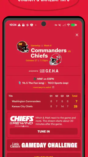 Chiefs Mobile screenshot