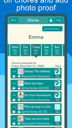 Chores & Allowance Bot screenshot