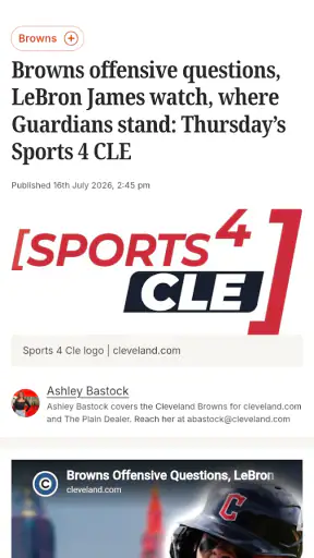 cleveland.com: Browns News screenshot