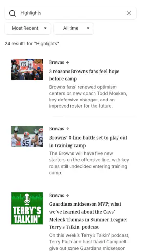 cleveland.com: Browns News screenshot