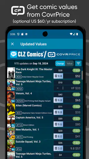 CLZ Comics comic book database screenshot