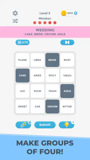 Connections Word Game screenshot