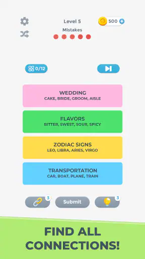 Connections Word Game screenshot