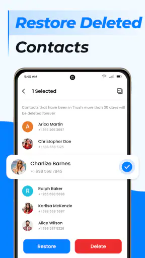 Contacts screenshot