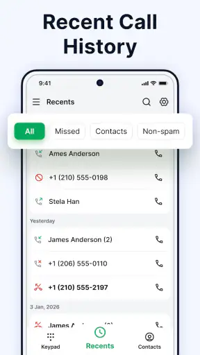 Contacts - Calls, Phone Dialer screenshot