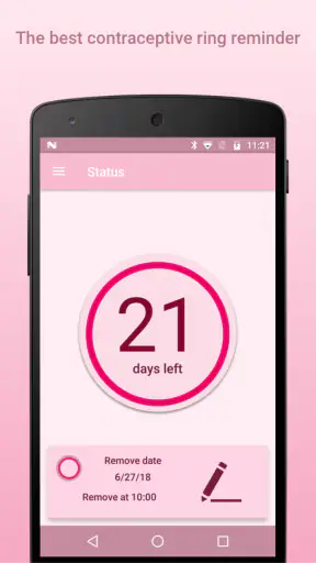 Contraceptive Ring Reminder + screenshot