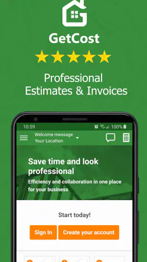 Contractor Estimate & Invoice screenshot