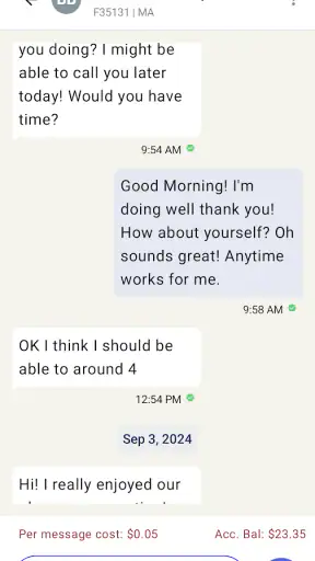 CorrLinks Text Chat screenshot