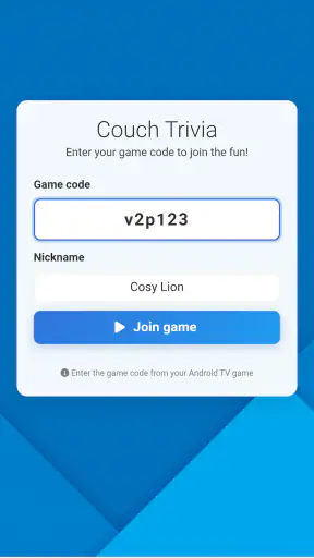 Couch Trivia Quiz party game screenshot