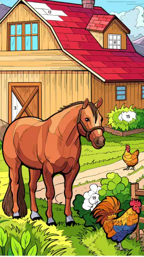 Country Farm Coloring Book screenshot