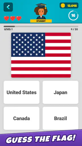Country Flags 2: Geo Quiz screenshot