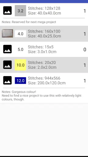 Cross Stitch Thread Organizer screenshot