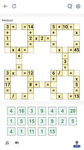 Crossmath® - Math Puzzle Games screenshot