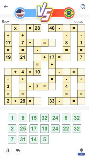 Crossmath® - Math Puzzle Games screenshot