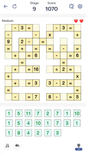 Crossmath® - Math Puzzle Games screenshot