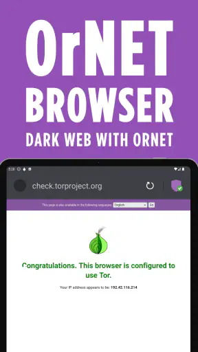 Dark Web Browser : OrNET screenshot