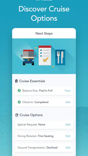 Disney Cruise Line Navigator screenshot