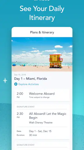 Disney Cruise Line Navigator screenshot