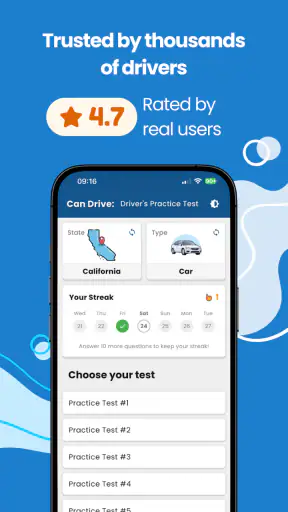 Driver's License Practice Test screenshot
