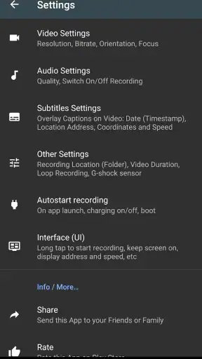 Droid Dashcam - Video Recorder screenshot