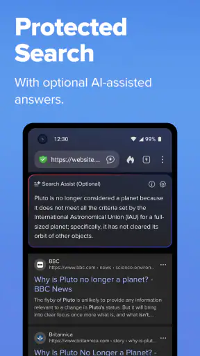 DuckDuckGo, Duck.ai (optional) screenshot