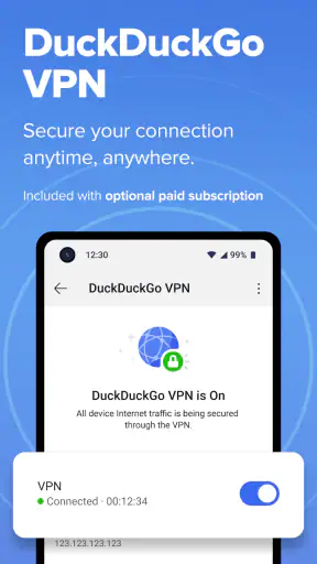 DuckDuckGo, Duck.ai (optional) screenshot