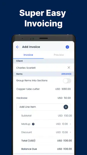 Easy Invoice & Estimates Maker screenshot
