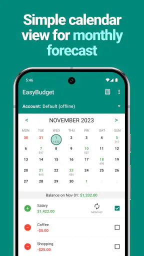 EasyBudget - Budget planning screenshot