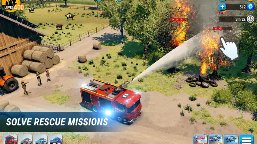 EMERGENCY HQ: firefighter game screenshot