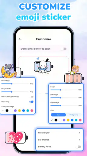 Emoji Battery: Status Bar screenshot