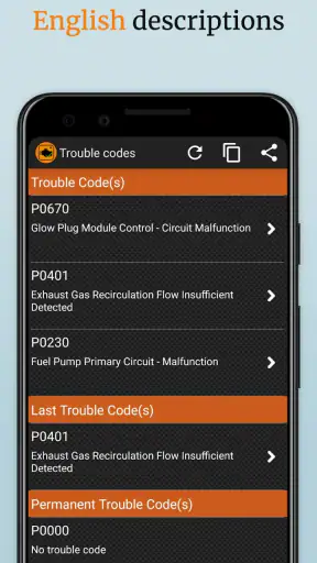 OBD2 Car Scanner - EOBD Facile screenshot