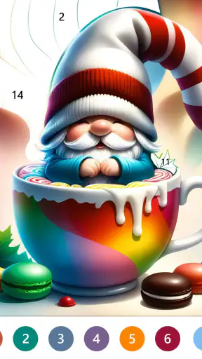 Fairytale Color by number game screenshot