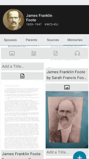 FamilySearch Tree screenshot