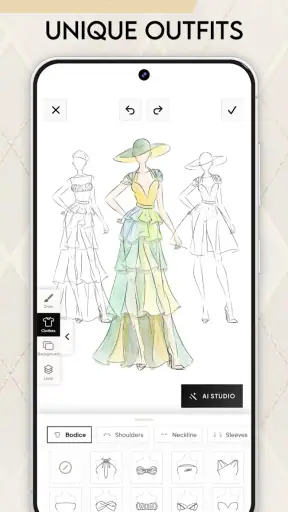 Fashion Design Clothes: Sketch screenshot