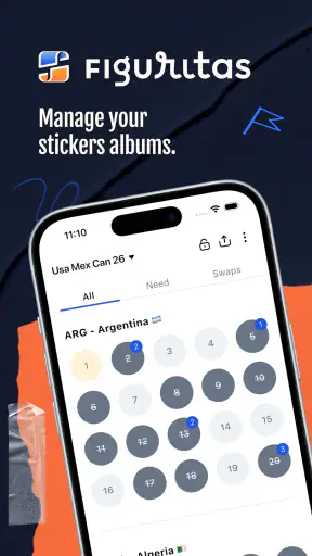 Figuritas World Cup 2026 Album screenshot