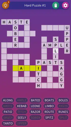 Fill-in Crosswords Unlimited screenshot