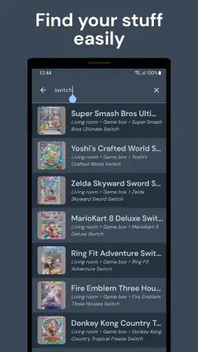 Find my stuff: Home inventory screenshot