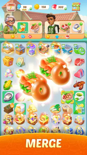 Flambé: Merge & Cook screenshot