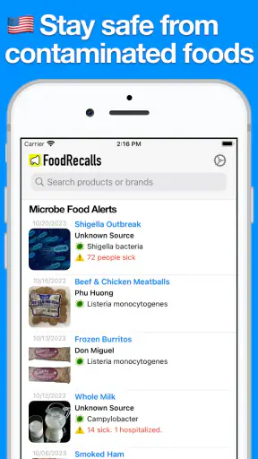 Food Recalls & Alerts screenshot