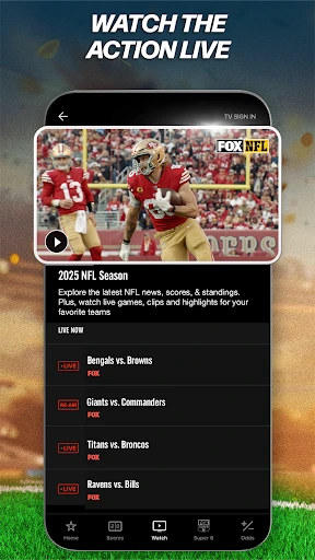 FOX Sports: Watch Live Games screenshot