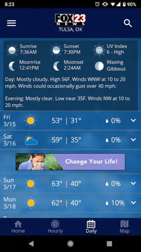 FOX23 Weather screenshot