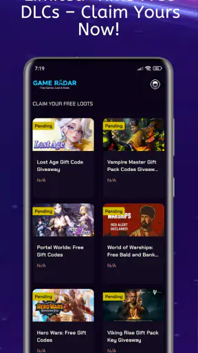 Game Radar - Freebie Tracker screenshot