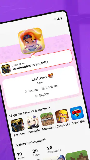 Gameram: Find gaming teammates screenshot