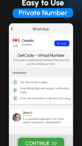 GetCode - Virtual Number SMS screenshot