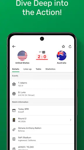 GoalAlert - Soccer 2026 screenshot