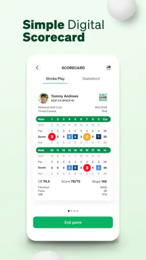 Golf GameBook Scorecard & GPS screenshot